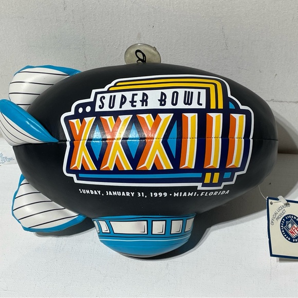 NFL Other - Super Bowl XXXIII Blimp Plush Souvenir Vintage 1999 NWT